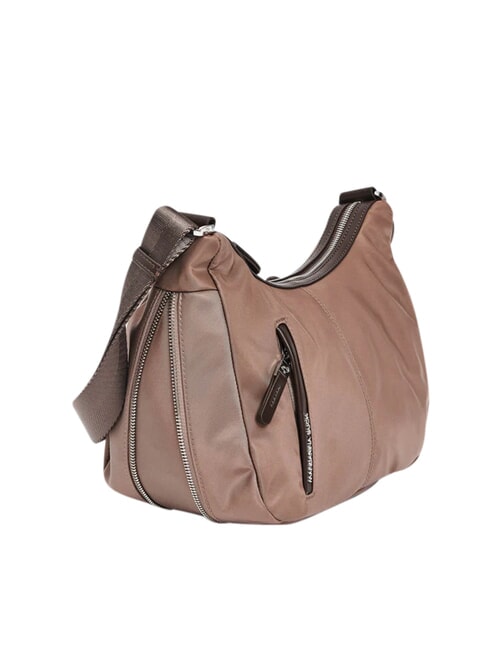 HUNTER Sac &agrave; bandouli&egrave;re extensible castor - Sacs pour Femme