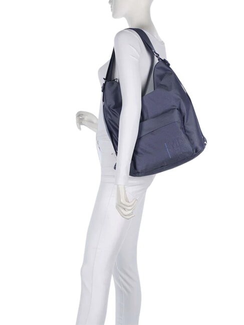 MD20 Sac transformable en sac &agrave; dos bleu profond - Sacs pour Femme