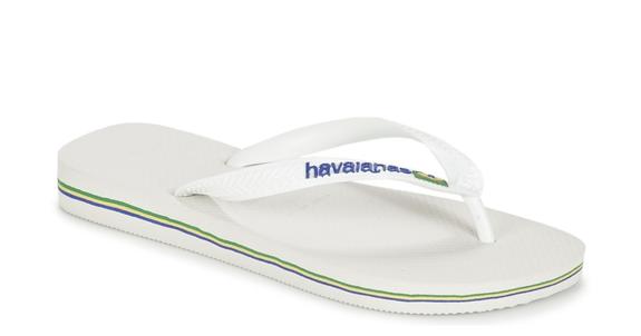 BRASIL LOGO Les tongs pour hommes blanc - Chaussures unisexe