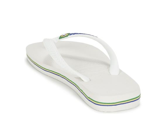 BRASIL LOGO Les tongs pour hommes blanc - Chaussures unisexe