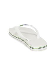 HAVAIANAS BRASIL LOGO Les tongs pour hommes blanc - Chaussures unisexe - 5
