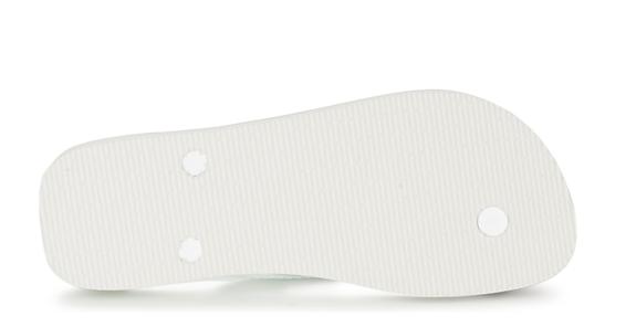 BRASIL LOGO Les tongs pour hommes blanc - Chaussures unisexe