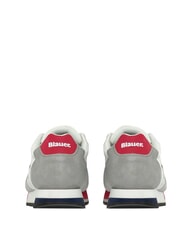 BLAUER QUEENS Baskets blanc/rouge/marine - Chaussures Homme - 5