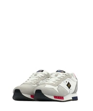 BLAUER QUEENS Baskets blanc/rouge/marine - Chaussures Homme - 4