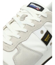 BLAUER QUEENS Baskets blanc/rouge/marine - Chaussures Homme - 6