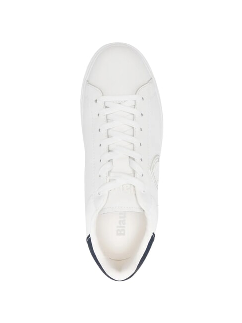 BUCK Baskets blanc/bleu marine - Chaussures Homme