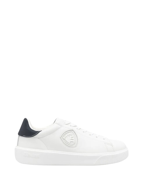 BUCK Baskets blanc/bleu marine - Chaussures Homme