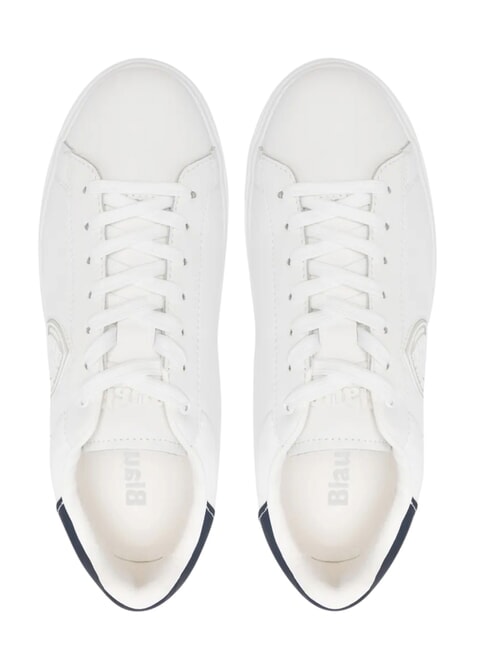BUCK Baskets blanc/bleu marine - Chaussures Homme