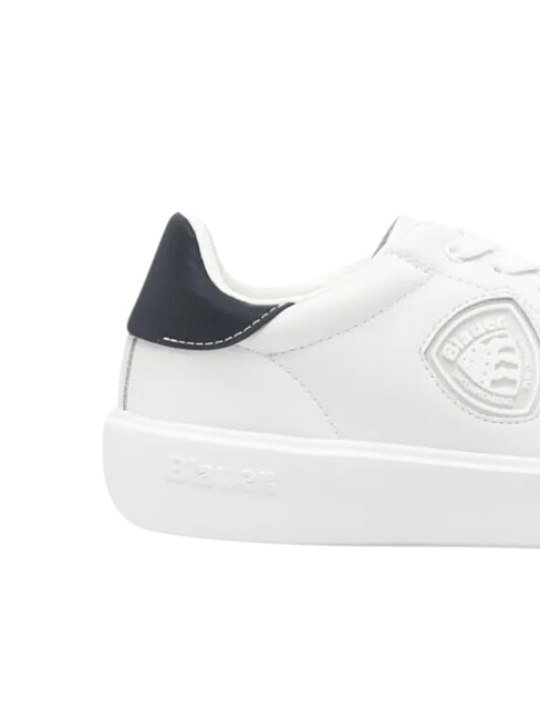 BUCK Baskets blanc/bleu marine - Chaussures Homme