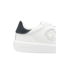 BLAUER BUCK Baskets blanc/bleu marine - Chaussures Homme - 6