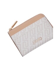 LIUJO CALIWEN Porte-carte Zip poudre naturelle/noire - Portefeuilles Femme - 3