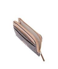LIUJO CALIWEN Porte-carte Zip brun fonc&eacute;/poudre fonc&eacute;e - Portefeuilles Femme - 3