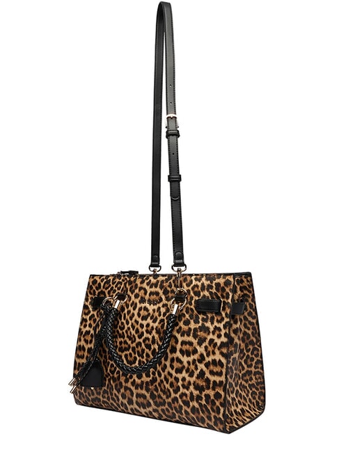 MANHATTAN Sac &agrave; main avec bandouli&egrave;re macul naturel. - Sacs pour Femme