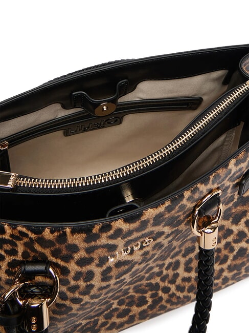 MANHATTAN Sac &agrave; main avec bandouli&egrave;re macul naturel. - Sacs pour Femme