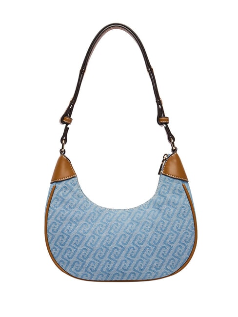 EVRIM Sac hobo bandouli&egrave;re bleu poussi&eacute;reux - Sacs pour Femme