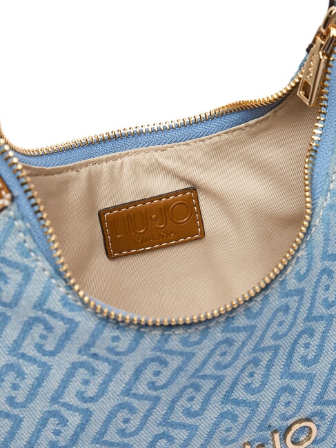 EVRIM Sac hobo bandouli&egrave;re bleu poussi&eacute;reux - Sacs pour Femme