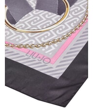 LIUJO LOGO Foulard NOIR - &Eacute;charpes - 3