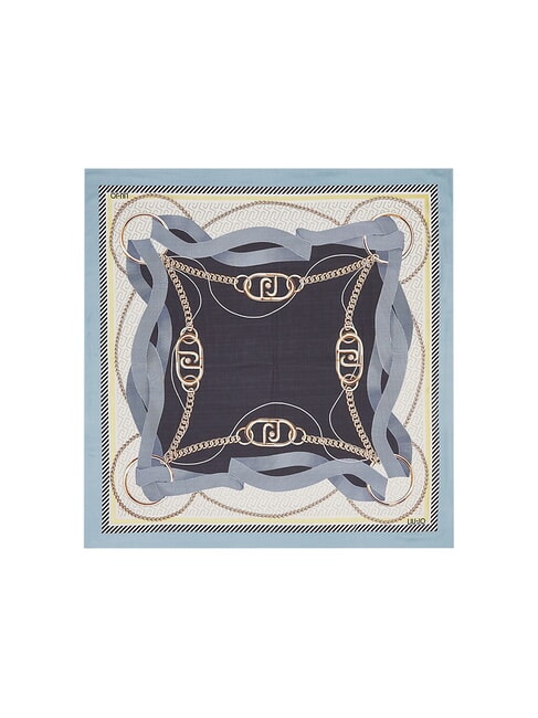 LOGO Foulard bleu poussi&eacute;reux - &Eacute;charpes