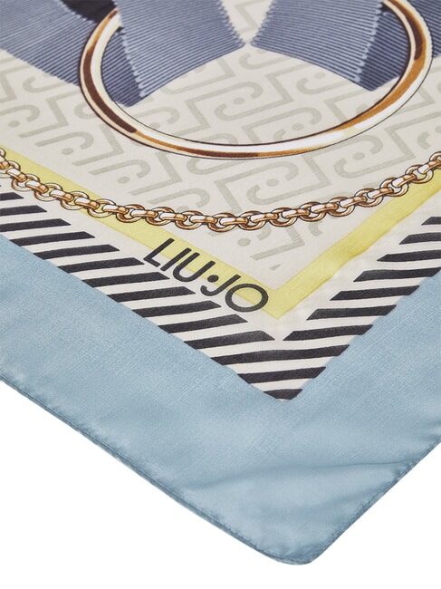 LOGO Foulard bleu poussi&eacute;reux - &Eacute;charpes