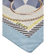 LIUJO LOGO Foulard bleu poussi&eacute;reux - &Eacute;charpes - 3