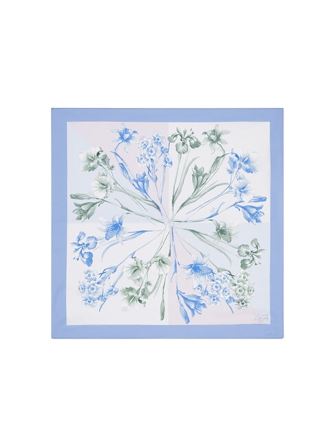 FLOWER  vague bleu vif - &Eacute;charpes