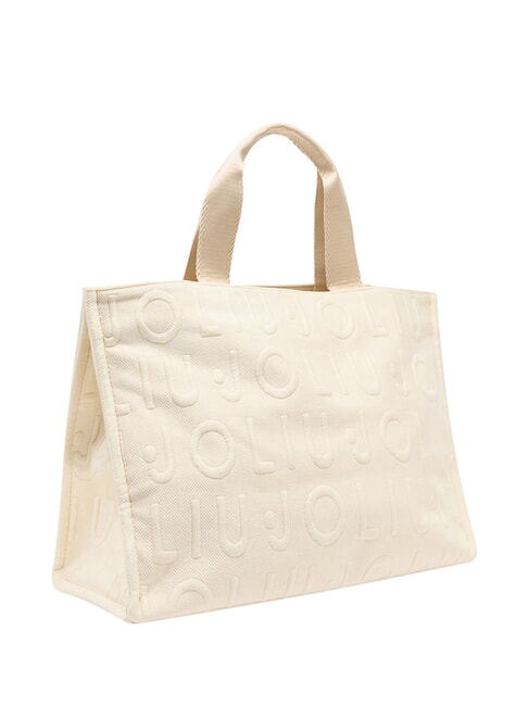 LOGO Sac &agrave; main avec bandouli&egrave;re cr&egrave;me blanche - Sacs pour Femme