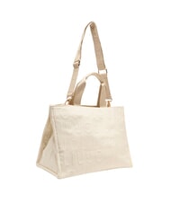 LIUJO LOGO Sac &agrave; main avec bandouli&egrave;re cr&egrave;me blanche - Sacs pour Femme - 3