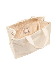 LIUJO LOGO Sac &agrave; main avec bandouli&egrave;re cr&egrave;me blanche - Sacs pour Femme - 4