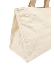 LIUJO LOGO Sac &agrave; main avec bandouli&egrave;re cr&egrave;me blanche - Sacs pour Femme - 5