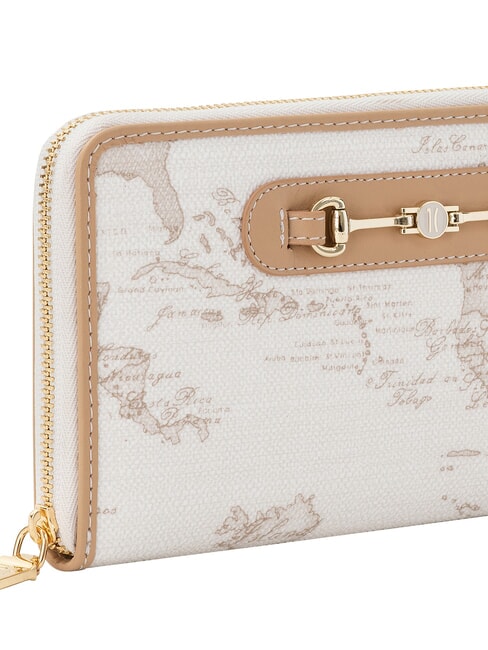 GEO CLASSIC Portefeuille Ziparound blanc - Portefeuilles Femme