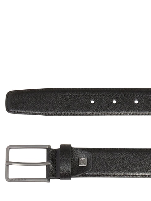 S141 ceinture en cuir v&eacute;ritable Noir - Ceintures
