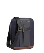 PIQUADRO BRIEF 2 Sac d'&eacute;paule bleu/cuir - Sacs en Bandouli&egrave;res pour Homme - 4