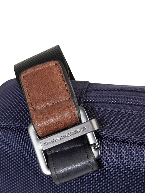 BRIEF 2 Sac d'&eacute;paule bleu/cuir - Sacs en Bandouli&egrave;res pour Homme