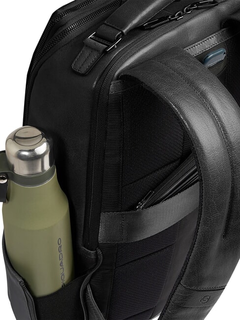 S141 Sac &agrave; dos en cuir, support pour ordinateur portable 14 pouces Noir - Sacs &agrave; dos pour ordinateur portable