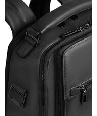 PIQUADRO S141 Sac &agrave; dos en cuir, support pour ordinateur portable 14 pouces Noir - Sacs &agrave; dos pour ordinateur portable - 5