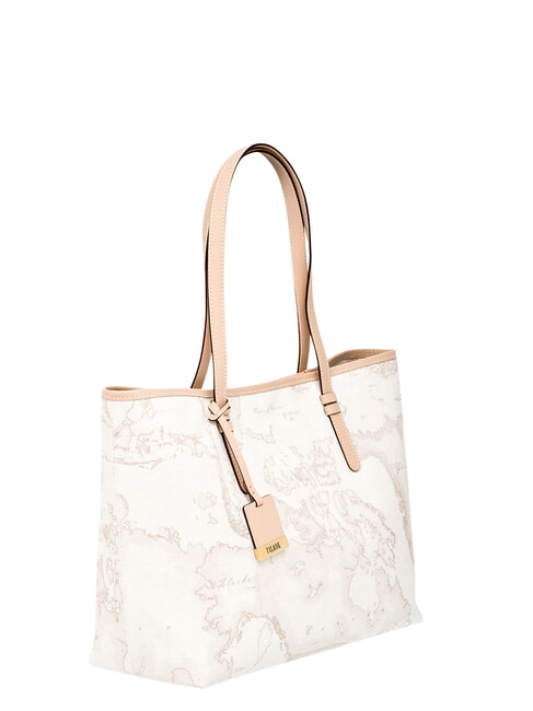 GEO CLASSIC Sac cabas en cuir mixte blanc - Sacs pour Femme