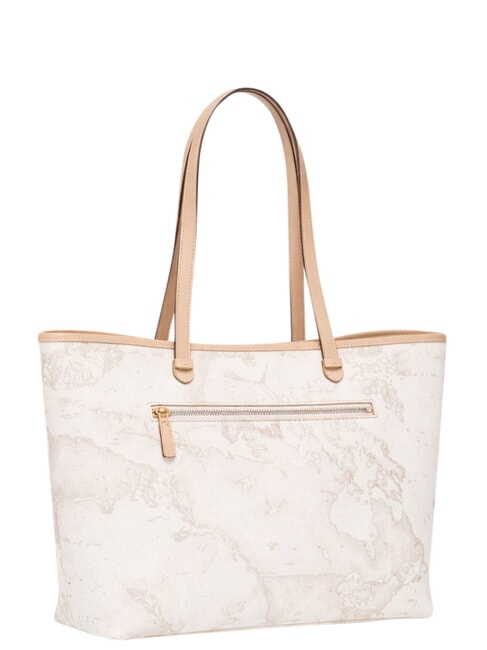 GEO CLASSIC Sac cabas en cuir mixte blanc - Sacs pour Femme