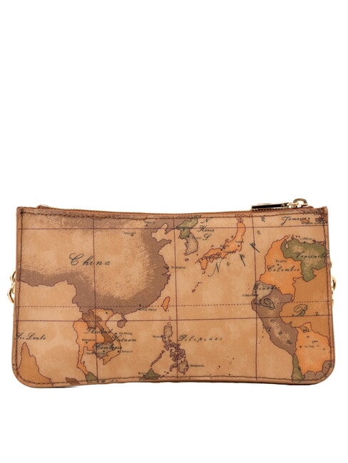 ESCAPE GEO Sac bandouli&egrave;re avec cha&icirc;ne et bandouli&egrave;re TABAC - Sacs pour Femme