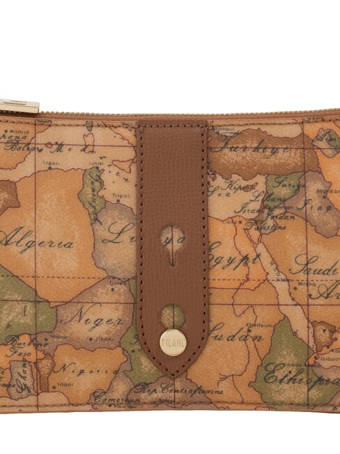 ESCAPE GEO Sac bandouli&egrave;re avec cha&icirc;ne et bandouli&egrave;re TABAC - Sacs pour Femme