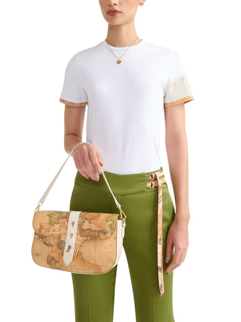 ESCAPE GEO Sac bandouli&egrave;re, avec bandouli&egrave;re Ivoire - Sacs pour Femme