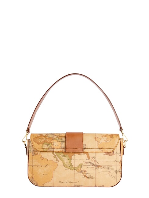 GEO CLASSIC Sac bandouli&egrave;re &agrave; rabat NATUREL - Sacs pour Femme
