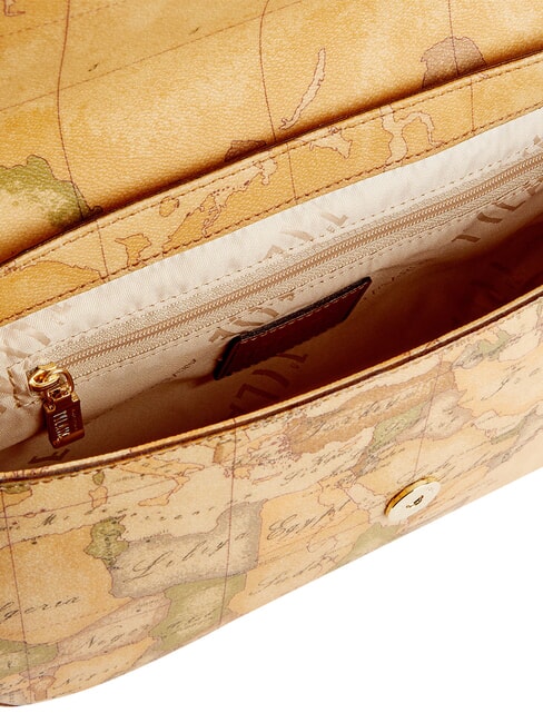 GEO CLASSIC Sac bandouli&egrave;re &agrave; rabat NATUREL - Sacs pour Femme