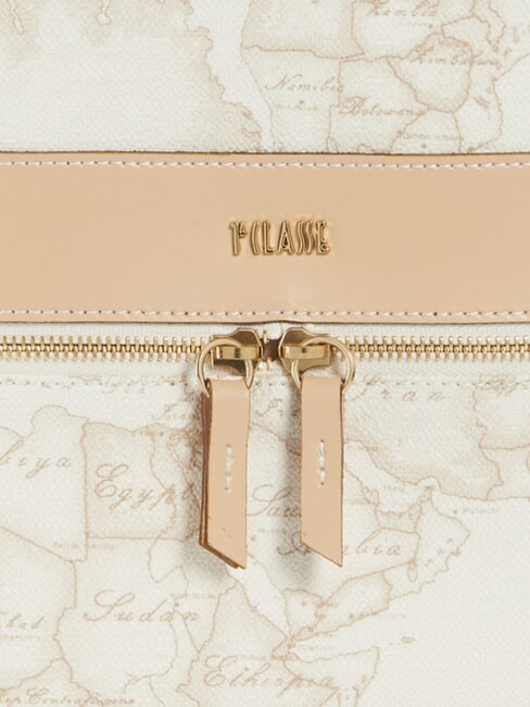 GEO CLASSIC Sac &agrave; dos avec poche avant et arri&egrave;re blanc - Sacs pour Femme