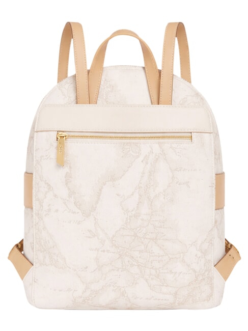 GEO CLASSIC Sac &agrave; dos avec poche avant blanc - Sacs pour Femme