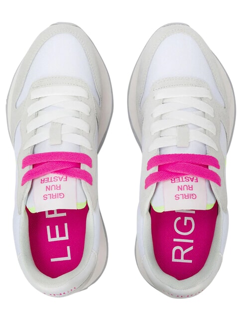 ALLY SOLID Baskets blanc/fuchsia fluo - Chaussures Femme