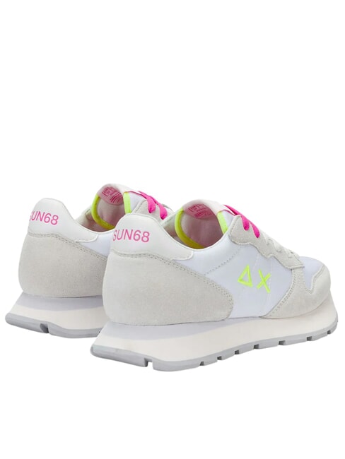 ALLY SOLID Baskets blanc/fuchsia fluo - Chaussures Femme