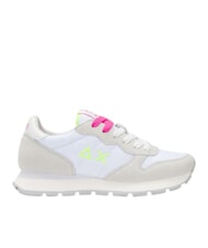 SUN68 ALLY SOLID Baskets blanc/fuchsia fluo - Chaussures Femme - 4