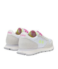 SUN68 ALLY SOLID Baskets blanc/fuchsia fluo - Chaussures Femme - 3
