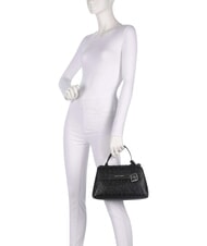 ARMANI EXCHANGE A|X ALL OVER Sac &agrave; main avec bandouli&egrave;re noir - Sacs pour Femme - 2