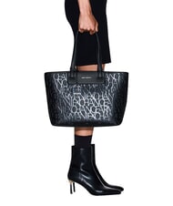 ARMANI EXCHANGE A|X ALL OVER sac &agrave; bandouli&egrave;re noir - Sacs pour Femme - 3